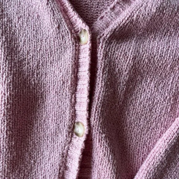 Light Pink Cardigan Sweater - Picture 4 of 9